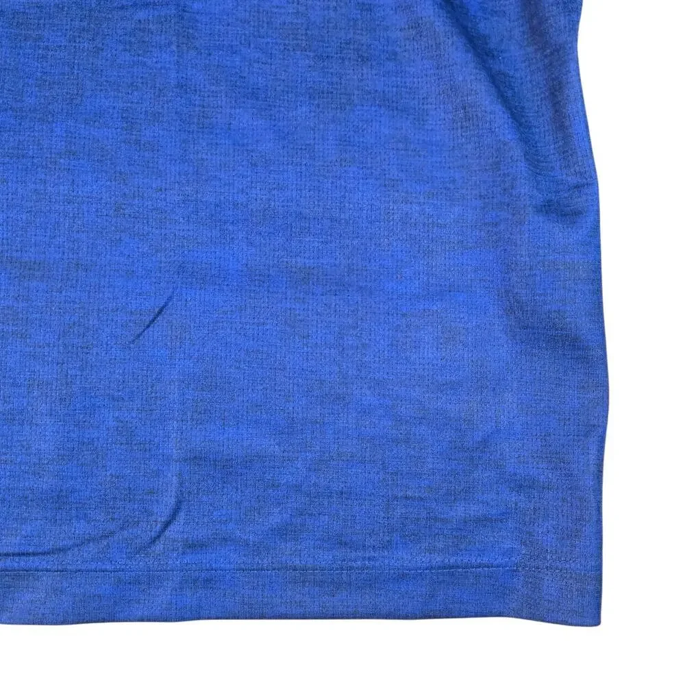 NWT Nike Golf Dri-FIT Heathered Royal Blue Polo Golf Shirt Men's Size XXL Aevex